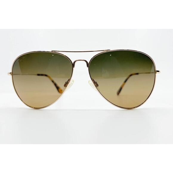 Maui Jim Japan Mavericks MJ-264-16 Gold Metal Sunglasses 61-14-137 8548